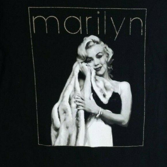 Vintage Fifth Sun Women's Black & White Marilyn Monroe T-Shirt Size Large - Picture 3 of 4